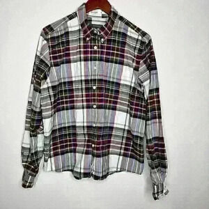 VNTG Rockies Rocky Mountain plaid‎ button down shirt Sz XL